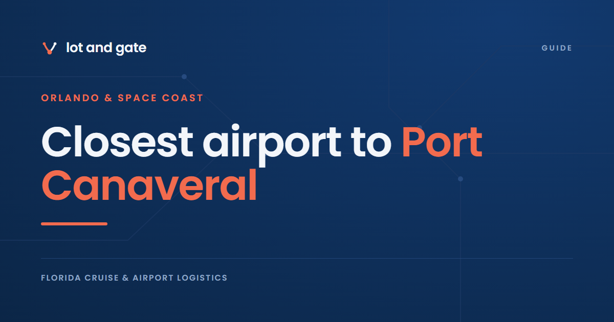 Closest airport to Port Canaveral: MCO vs MLB vs SFB by cost