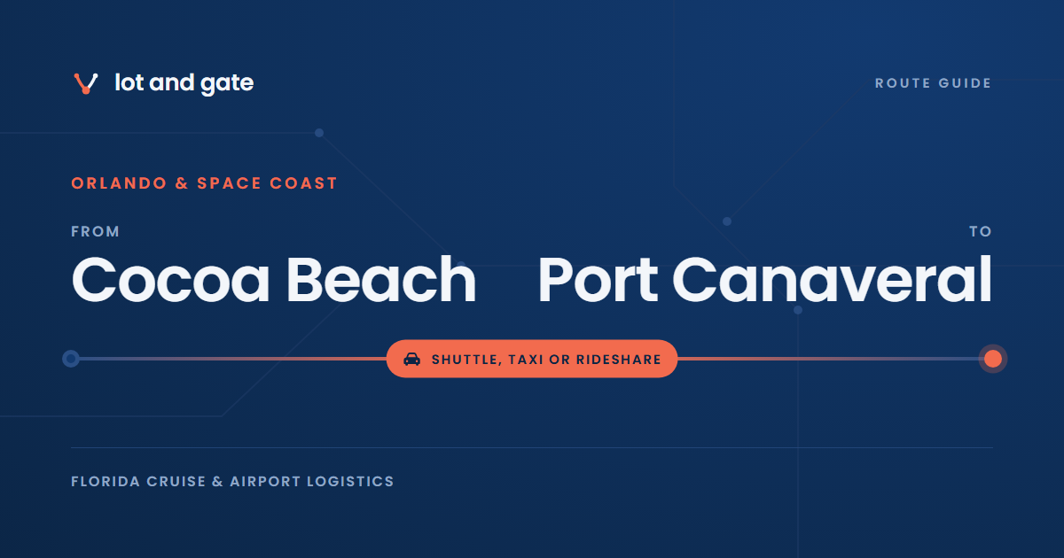 Cocoa Beach to Port Canaveral: two printed fares, each with a catch