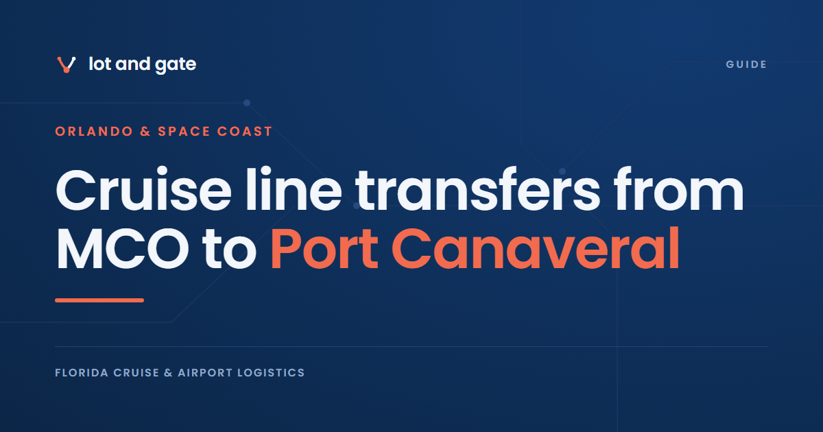Cruise line transfers from MCO to Port Canaveral: $37.99 vs $29.99