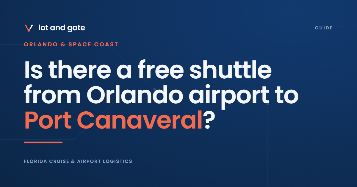 Is there a free shuttle from Orlando airport to Port Canaveral?