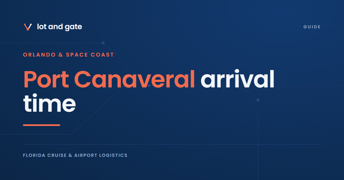 Port Canaveral arrival time: only one cruise line prints a cutoff
