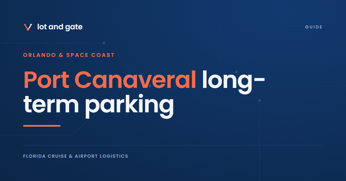 Port Canaveral long-term parking: the cost from 3 to 14 nights
