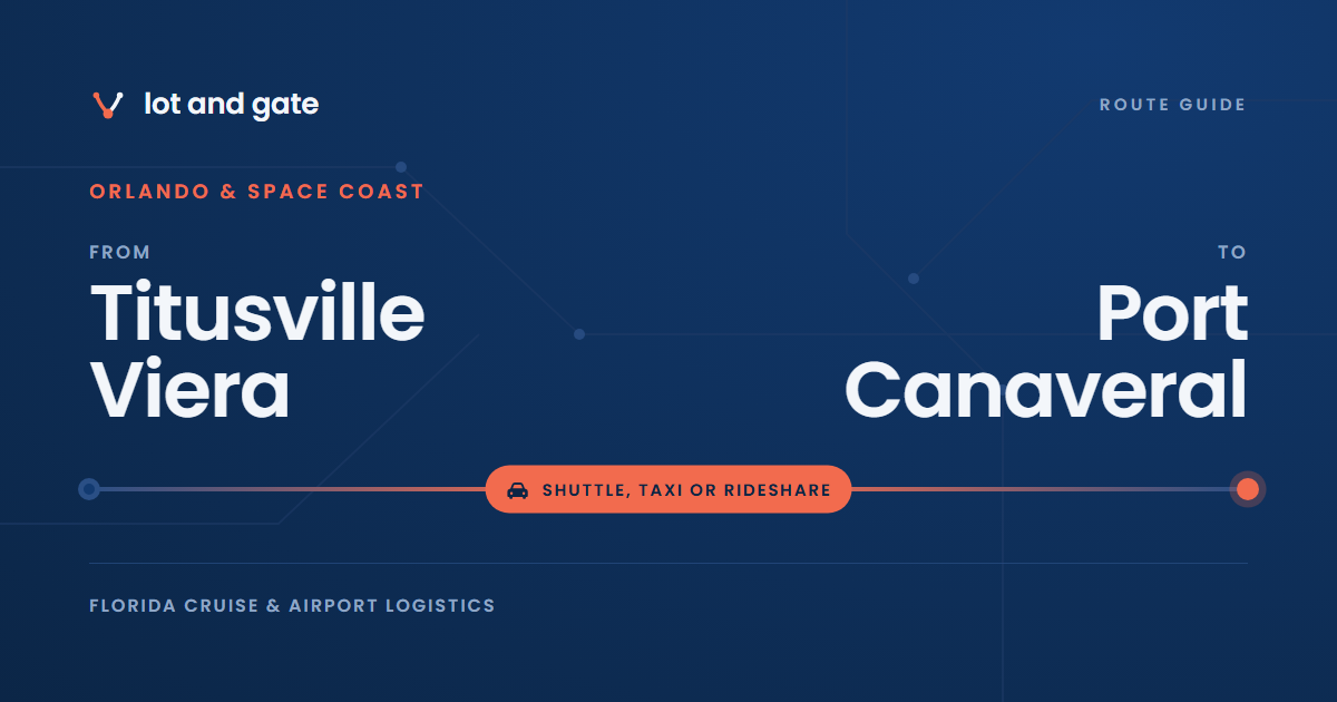 Titusville and Viera to Port Canaveral: park or get a ride