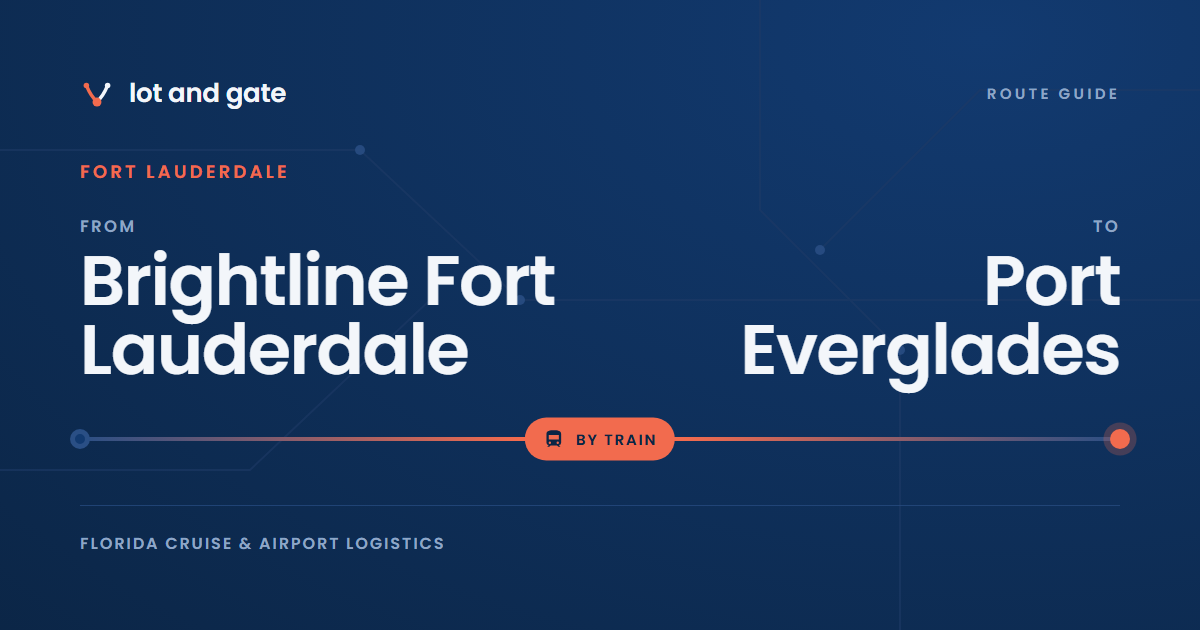 Brightline Fort Lauderdale Station to Port Everglades on Route 40