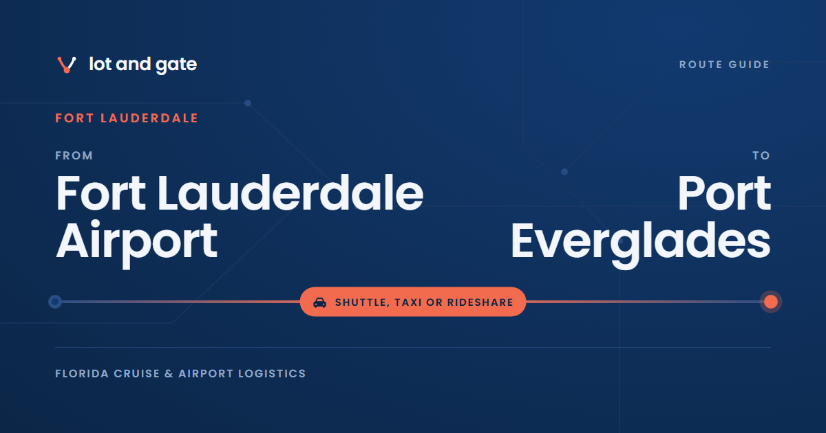 Fort Lauderdale Airport to Port Everglades: 1.8 Miles, Two Taxi Fares