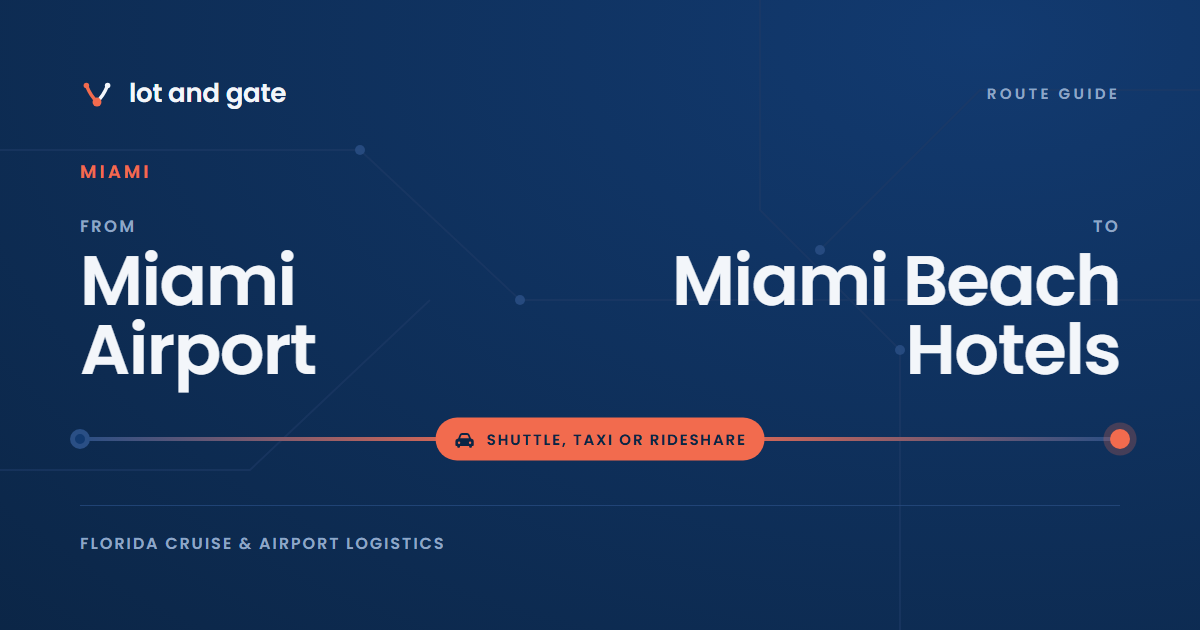 Miami Airport to Miami Beach Hotels: The Bus Ends at 41st Street