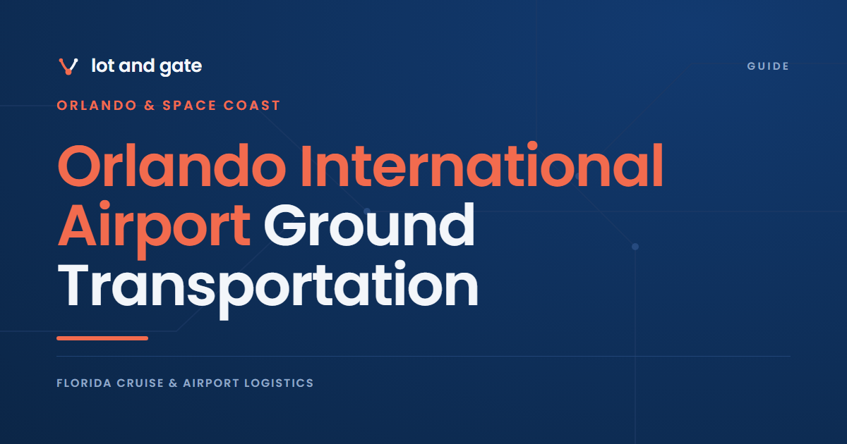 Orlando International Airport Ground Transportation: Every Numbered Curb