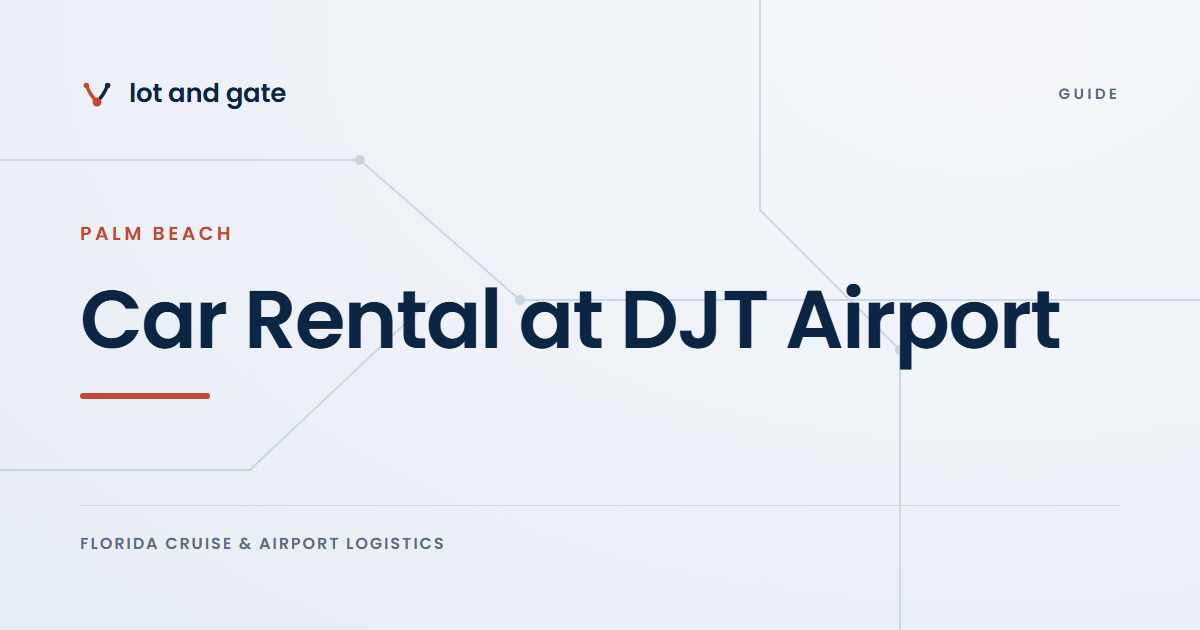 Car Rental at DJT Airport: Lot and Gate guide