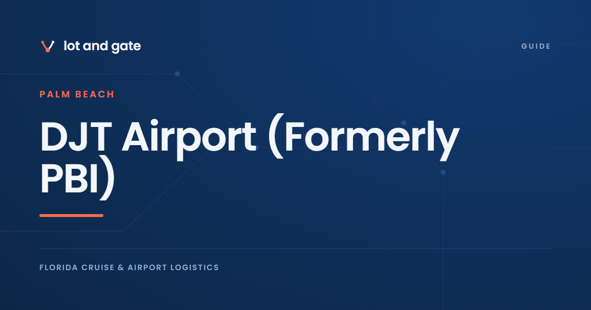 DJT Airport (Formerly PBI): Every Way Out of West Palm Beach