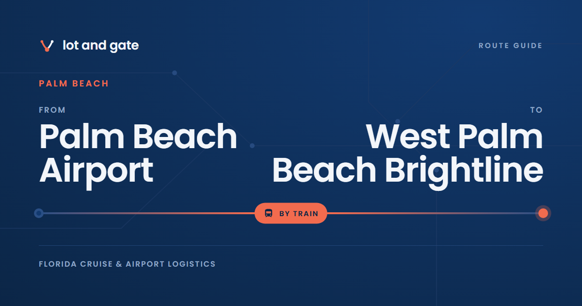 DJT (formerly PBI) to Downtown West Palm Beach and Brightline