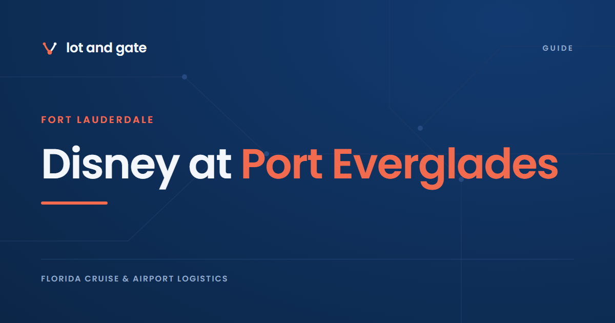 Disney at Port Everglades: Terminal 4 and 14 Dated Exceptions