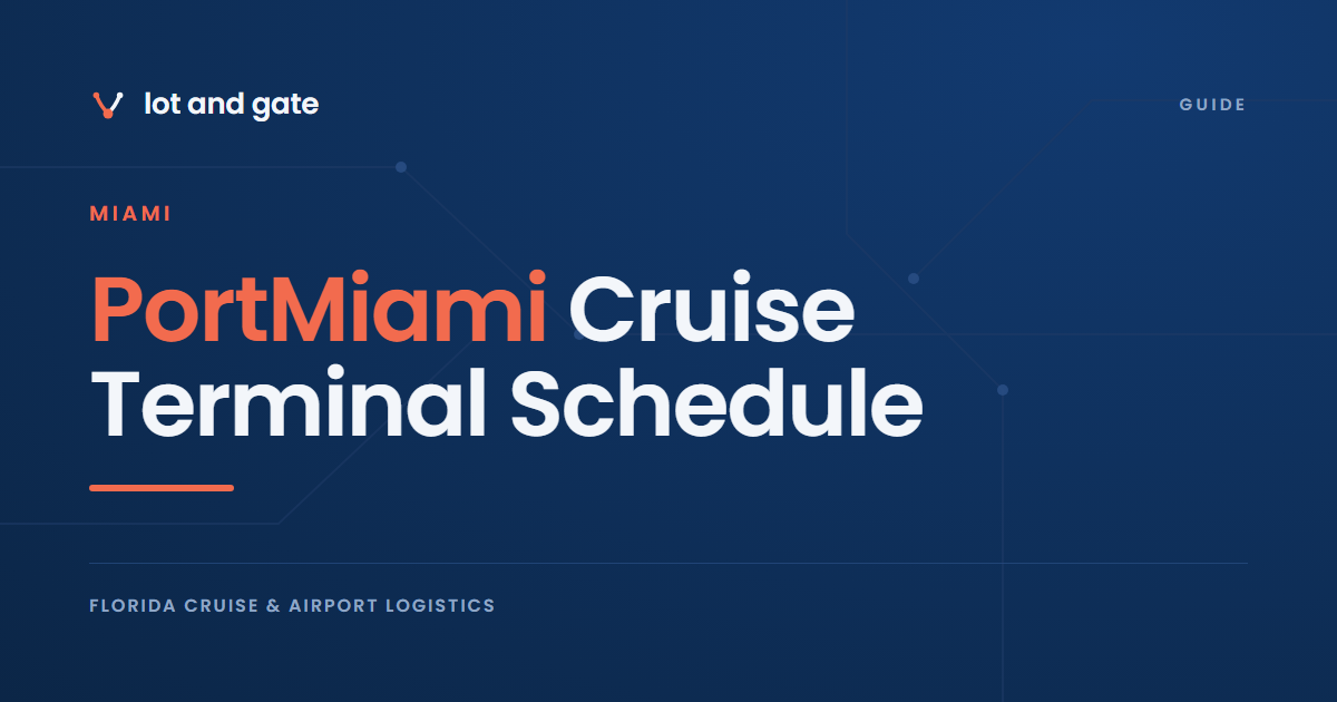 PortMiami Cruise Terminal Schedule: The County Names Buildings, Not Ships