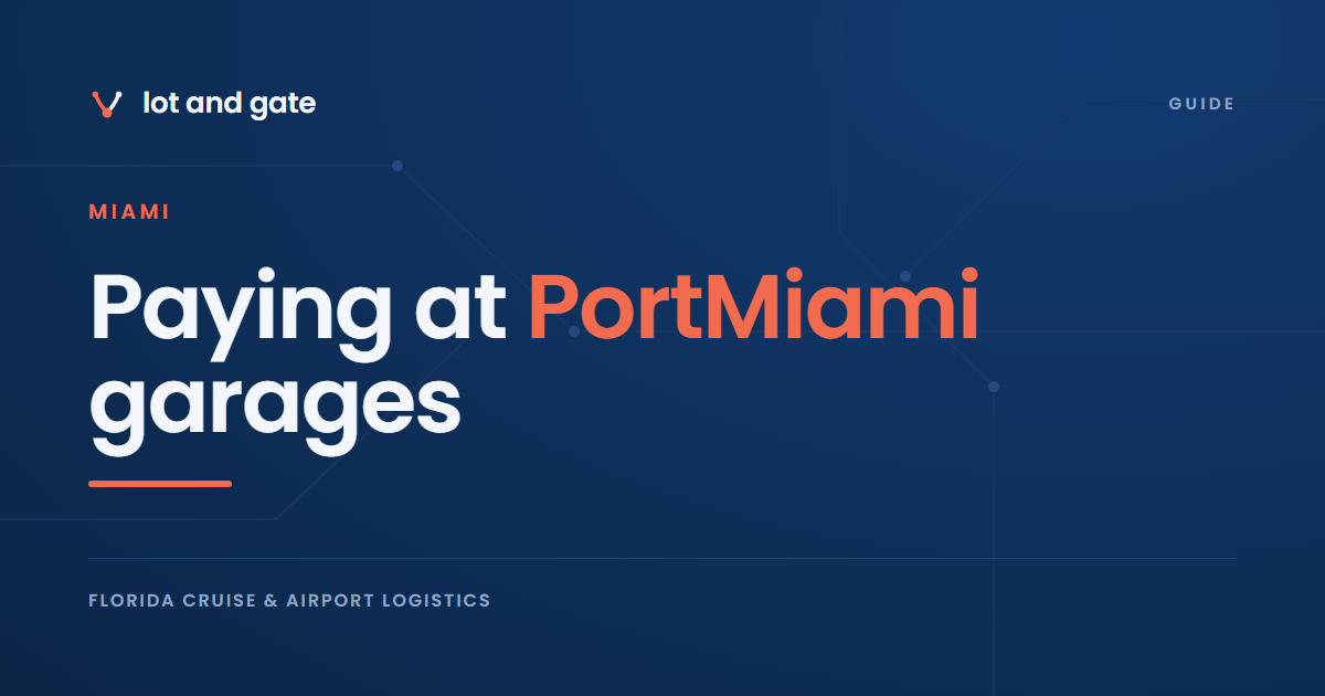 Paying at PortMiami garages: no debit card at the exit booth