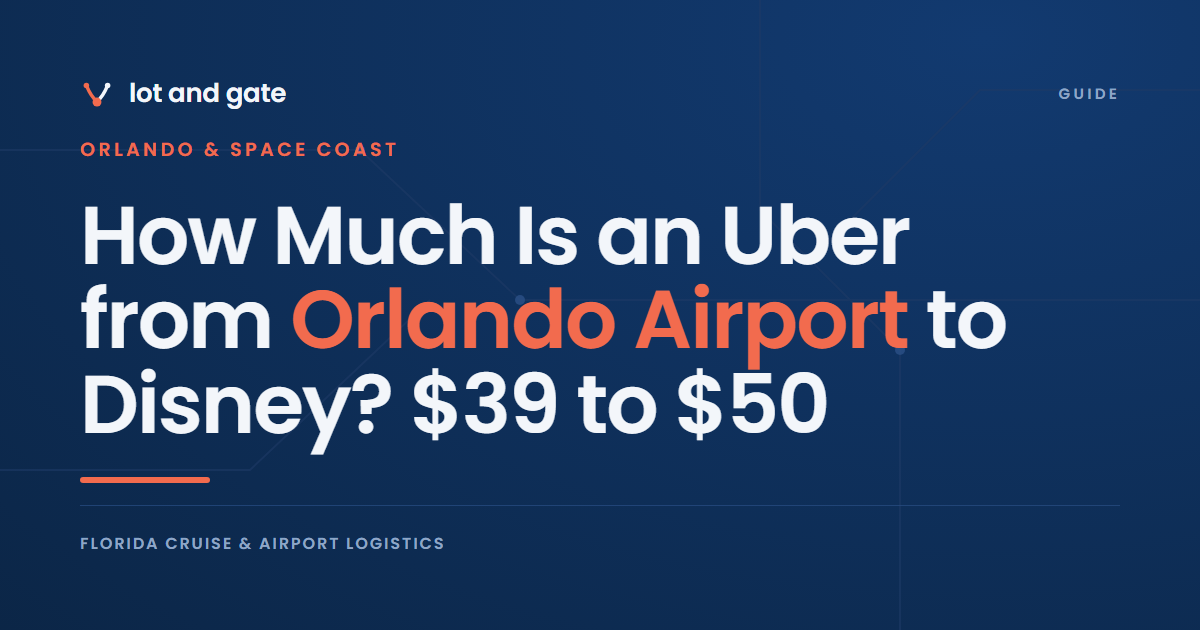 How Much Is an Uber from Orlando Airport to Disney? $39 to $50